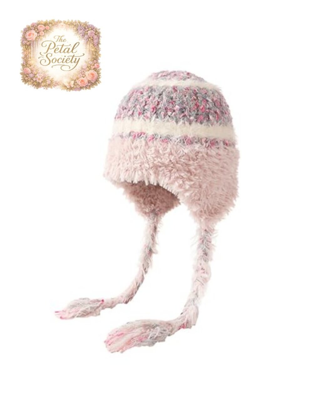 WUOHDW Sherpa Beanie Winter Hat Earflap Knit Cap Ski Snow